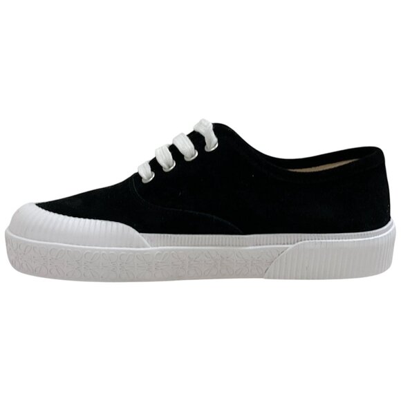 Loewe Black Suede Lace Up Sneakers - Picture 3 of 9